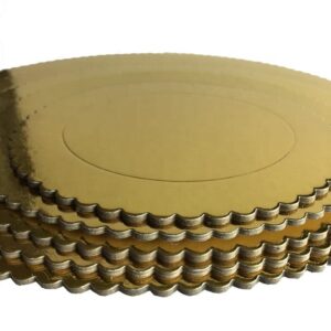 HOT Selling Superb 10 Inch 12 Inch Thick Cardboard Corrugated Round Square Golden Silver White Paper Cake Board