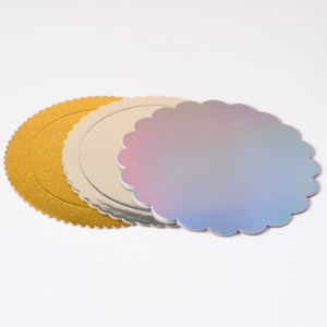 High Quality Custom Size 4 6 8 10 12 Inch Square Round Shape Cake Board Golden Silver Color Cake Base for Dessert