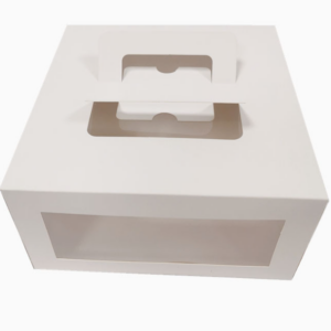 Paper Cake Box With Window Packaging Cake Boxes With Handles
