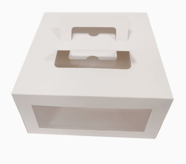 Paper Cake Box With Window Packaging Cake Boxes With Handles ...