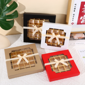 Day chocolate packaging boxes, windowed pastry boxes, dessert boxes wholesale.