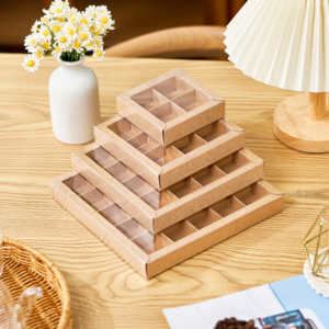 2025 New Windowed Chocolate Boxes, Transparent, 4-piece, 9-piece, 16-piece, 25-piece Ferrero Rocher Gift Boxes, In Stock