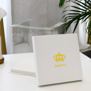 Wholesale 4-inch, 6-inch, 8-inch, 10-inch, and 12-inch square double-layer tall birthday cake packaging boxes
