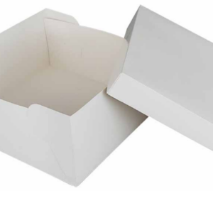 Cake Boxes,8*8*5 / 10*10*5 Inches White Square Bakery Boxes with Window