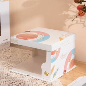 Disposable Birthday Square Paper Packaging Cardboard Cake Boxes