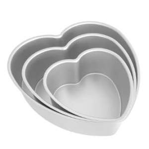 heart shaped pans | Set Of 3 Piece