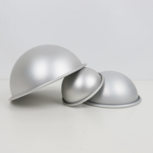 4-inch, 5-inch, 6-inch, 7-inch, and 8-inch semi-circular cake pans