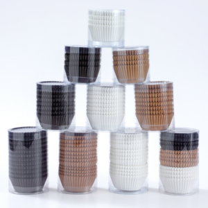 100-pack of high-temperature resistant, food-grade, greaseproof cake cupcake liners