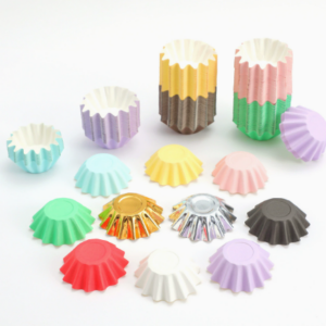 Disposable High-Temperature Resistant Cups, Cake Paper Cups, Macaron Color Oil-proof Cake Paper Trays