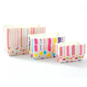 Disposable Thickened Rectangular Paper Cupcake Baking Paper Trays