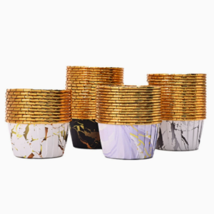 Marble Pattern Cake Paper Cups, Oven-safe High Temperature Resistant Oil-proof Muffin Cups