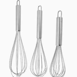 8-Wire Stainless Steel Whisk Manual Cream Whipper Baking Tool Flour Mixer