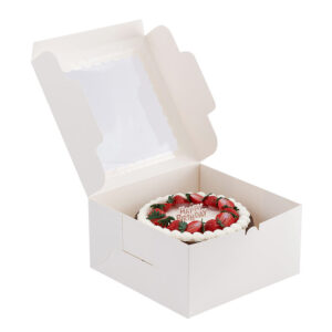 White 12*12*5 Inch Bakery Boxes with Window