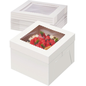 White 10*10*5 Inch Bakery Boxes with Window