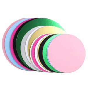Custom 4-24 inch colored round cake boards