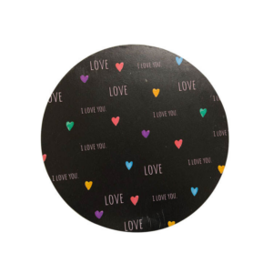 Wholesale round colorful heart-shaped masonite cake  boards