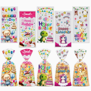 New export-grade in-stock cellophane bags for birthday parties and other parties