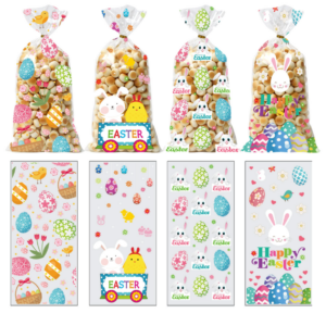 New bunny-shaped candy and biscuit party gift packaging bags, Easter candy bags